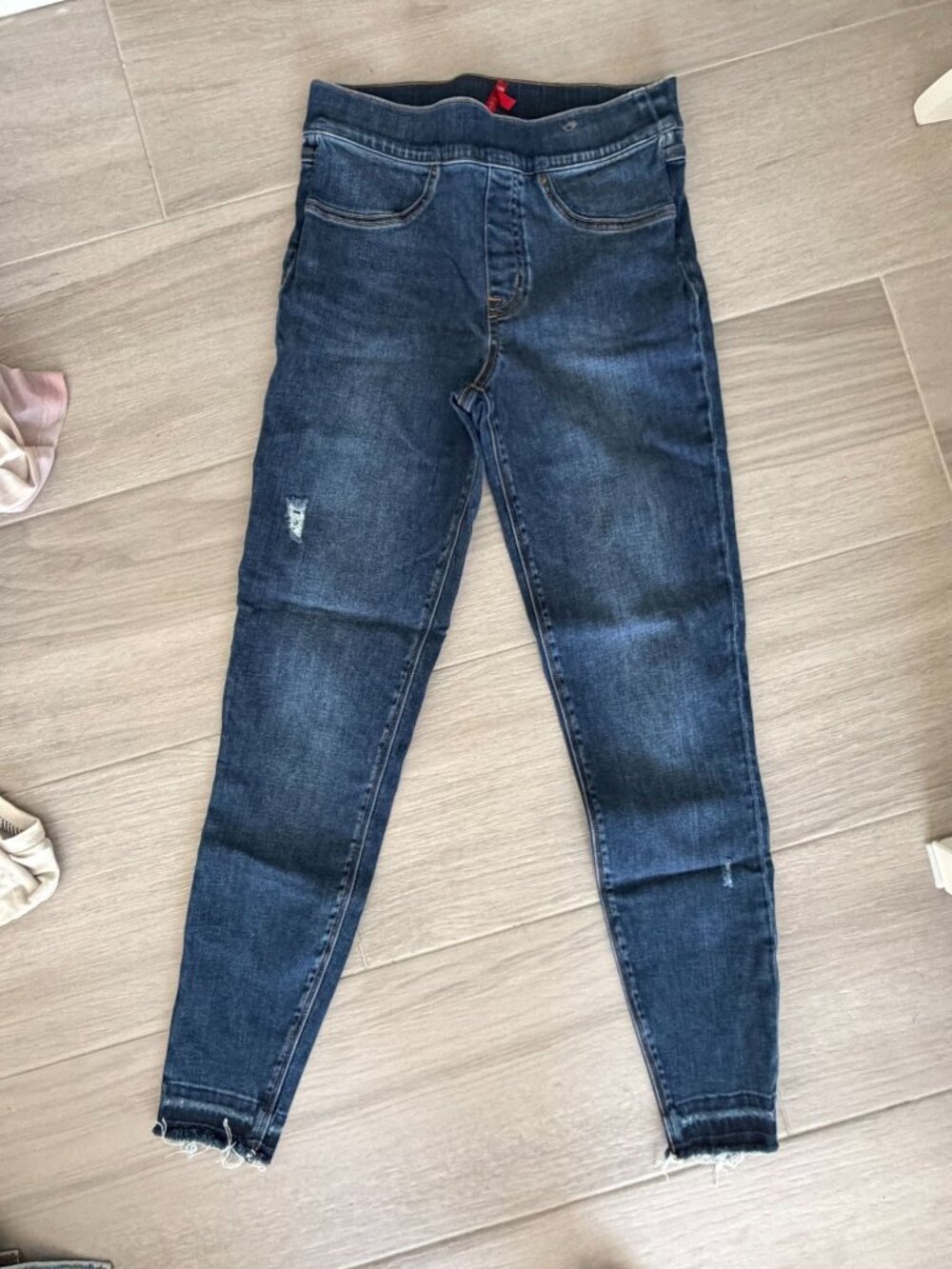 SPANX Medium Wash Ankle Skinny Jeans Size Small